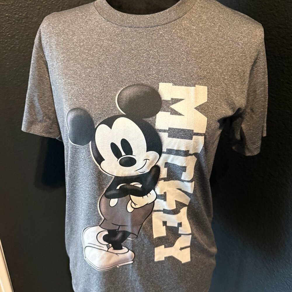 Disney Classic Mickey Mouse Color And Black & White T-shirt Youth Large